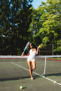 Yellow Varsity Romper