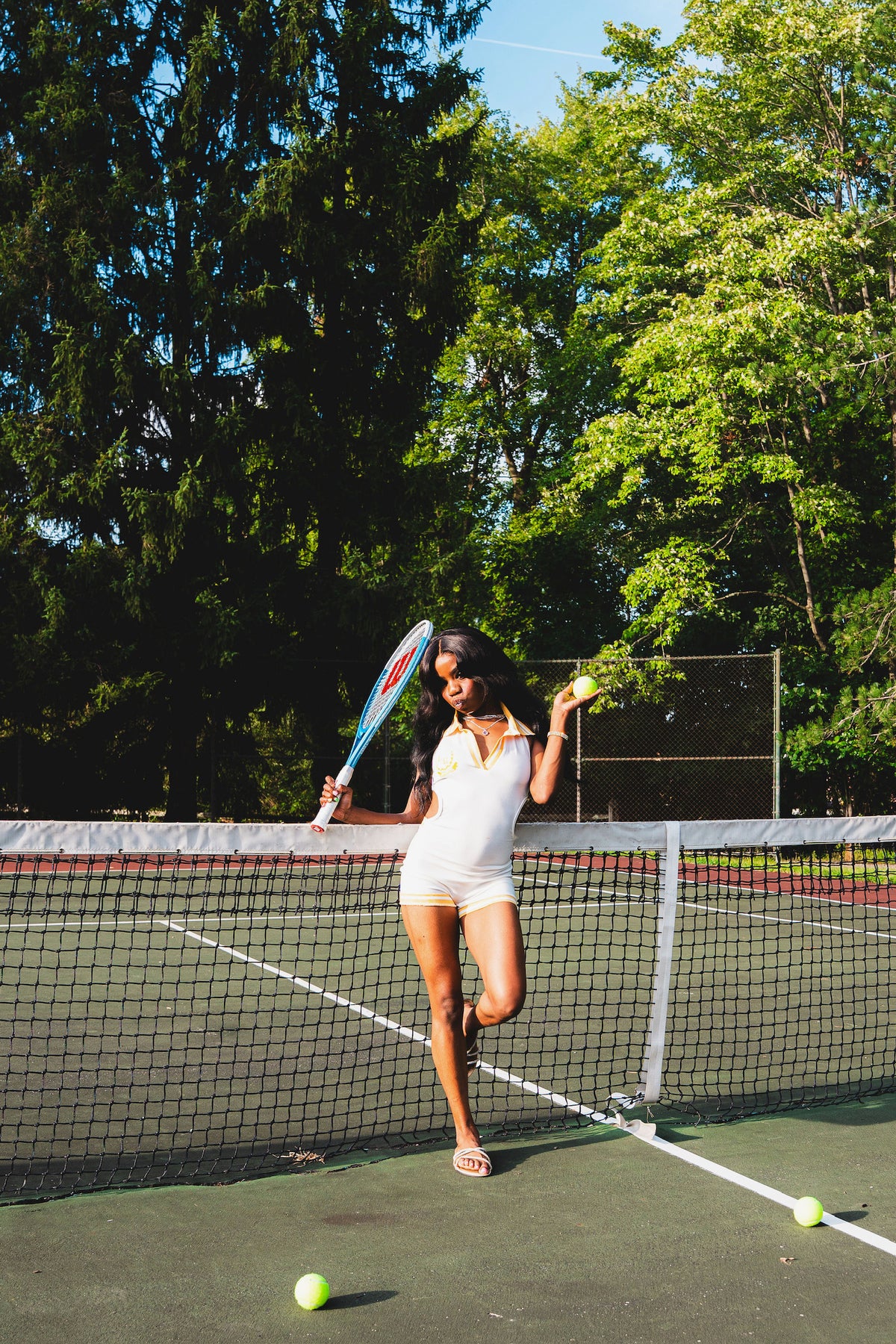Yellow Varsity Romper